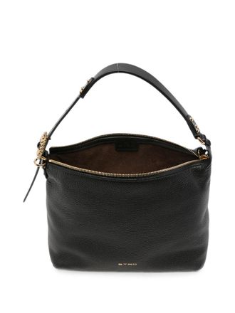 Etro Grainy Leather Shoulder Bag - Black