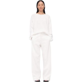 Another Tomorrow Draped Knit Sweater in White at Nordstrom, Size X-Small It