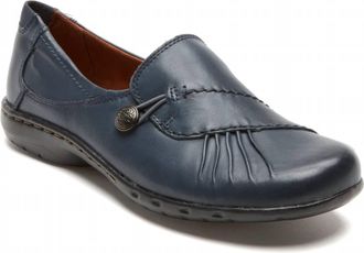 Rockport Womens Paulette Slip-On Shoes In Navy