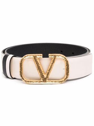 Valentino Garavani 30mm VLogo Signature reversible belt - Neutrals