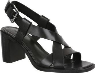 Nordstrom Kalindi Cross Strap Sandal in Black at Nordstrom, Size 5.5