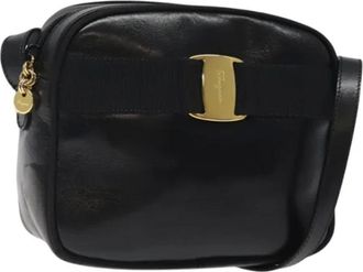 Ferragamo Pre-owned Cross Body Bags, female, Black, Size: ONE SIZE Pre-owned Shoulder Bag