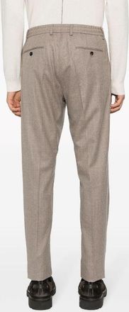 Manzoni24 Mens Wool Straight-Leg Trousers Aw23 M