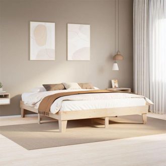 vidaXL Vidaxl - Estructura De Cama Sin Colch&oacute;n Madera Maciza De Pino 180x200 Cm