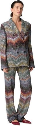Missoni Double-breasted Viscose Lam&eacute; Blazer With Sequins in Multicoloured at Nordstrom, Size 38 It