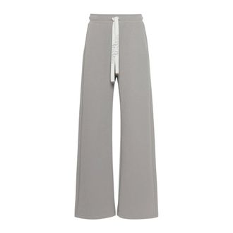Max Mara Wide Trousers - female - Max Mara - Wide Trousers - Gray - M - Trousers