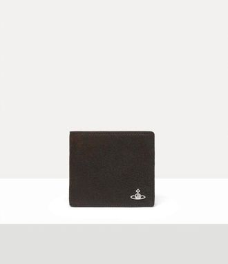 Vivienne Westwood Man. Billfold Wallet Leather Dark-brown One Size Men