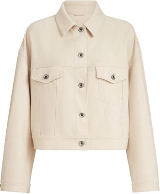 Brunello Cucinelli Jack verfraaid met monili kralen - Beige