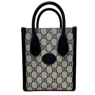 Gucci Black Gg Supreme Canvas Handbag Tote Bag (Pre-Owned)