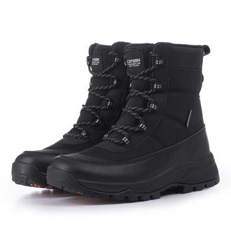 Icepeak Winterboots ICEPEAK ANAHEIM MS, Damen, Gr. 38, basic schwarz, Synthetik, Textil, Schuhe Winterboots, Winterschuhe, Winterstiefel, Snowboots, gef&uuml;ttert