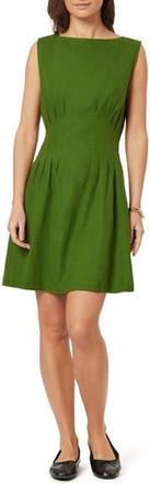 Scotch & Soda Paisley Print Boatneck Fit & Flare Dress in Garden Green at Nordstrom Rack, Size X-Small