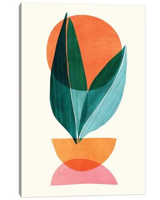 iCanvas Abstract Nature Stack By Modern Tropical Wall Art