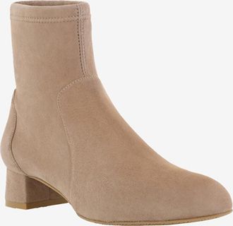 Stuart Weitzman Wildlederstiefeletten mit Blockabsatz Grace Sock 35