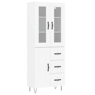 Berkfield Home Highboard White 69.5x34x180 cm Engineered Wood