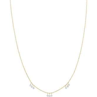 Bony Levy Floating Diamond Necklace in 18K Yellow Gold at Nordstrom