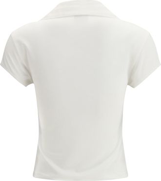 Courr&egrave;ges Cotton Logo Polo - White
