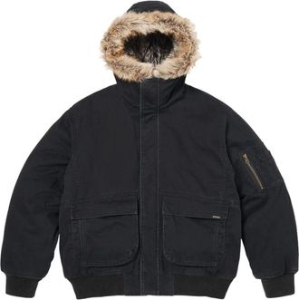SUPREME SS26 Reversible Faux Fur Hooded Work Jacket Black SUP-SS26-004-BLK