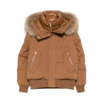 Mackage Winter Jackets, female, Brown, M, Nefi-F Bomber Jacket