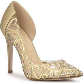 Jessica Simpson Palvin Half dOrsay Pointed Toe Pump in Yellow 03 at Nordstrom Rack, Size 6.5