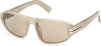 Ermenegildo Zegna EZ0262 57J Mens Sunglasses Brown Size 58