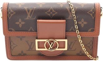 Louis Vuitton 2019 Monogram Reverse Dauphine Wallet on Chain crossbody bag - women - Fabric - One Size - Brown