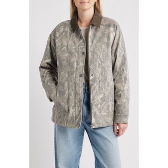 Thread & Supply Stretch Cotton Twill Chore Coat in Dark Tree Camo at Nordstrom Rack, Size Medium