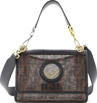 Fendi Kan I F Zucca Mesh Medium shoulder bag - Bruin