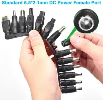 OEM Kit De Conector Universal De Cc, Conector De Adaptador De Ca, Garantiza La Compatibilidad Con Fuentes De Alimentaci&oacute;n Externas, Seguro Y Duradero, Ade