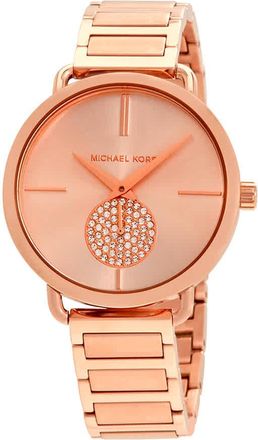 Michael Kors Portia Rose Dial Rose Gold-tone Ladies Watch MK3640
