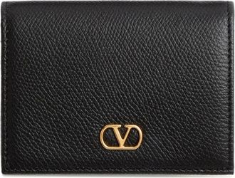 Valentino Accessoires, Dames, Zwart, ONE Size, Leer, Vlogo Signature Flap French Wallet