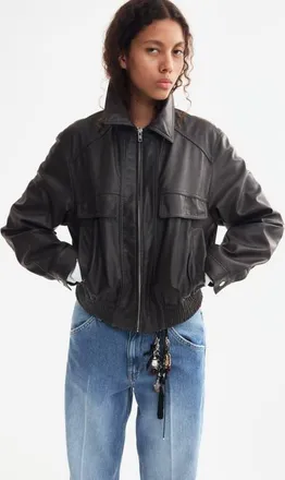 H&M Oversized Coated Jacket in Dark Brown at Nordstrom, Size Xx-Large