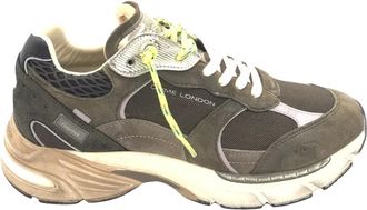 Crime London Schoenen, Heren, Groen, 42 EU, Leer, Fugitive Sneaker