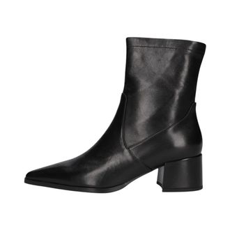 Stefano Lauran Enkellaarsjes - Dames - Schoenen - Zwart - Maat: 39 1/2 EU Leer
