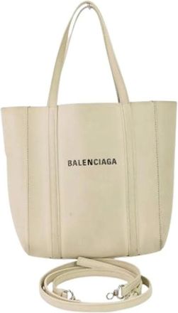 Balenciaga Pre-owned Tote Bags, female, White, Size: ONE SIZE Pre-owned Everyday Tote Bag