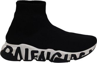 Balenciaga Womens Polyester Recycled Knit Graffiti Sneaker (Authentic Pre- Loved)