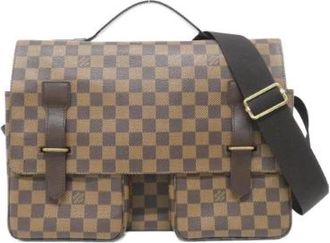 Louis Vuitton Pre-owned Cross Body Bags, female, Brown, Size: ONE SIZE Pre-owned Canvas Cross Body Bag