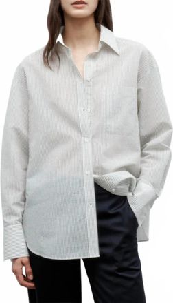 TWP Big Joe Oversized Shirt In Ivory-Forest