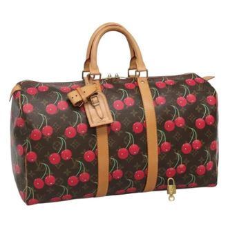 Louis Vuitton Tweedehands Canvas Louis Vuitton tassen - Dames - Pre-owned - Bruin - Maat: ONE Size Leer