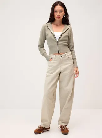Dickies Womens Loose striped carpenter pant