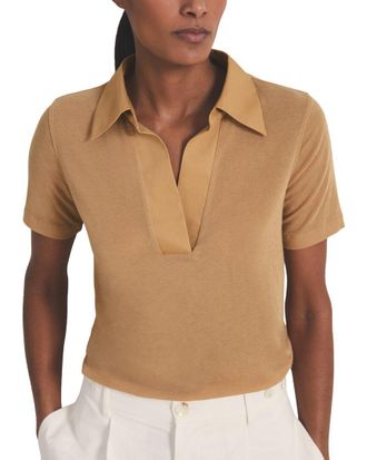 Reiss Wren Fitted Cashmere-Blend Polo Shirt