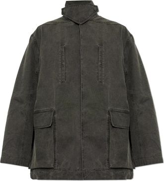 Rick Owens Denim Jacket with Pockets - Heren - Spijkerjassen - Grijs - M - Denim - Jassen