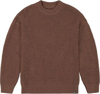 Lee Strickpullover LEE Lee Pullover Chunky Crew Neck, Herren, Gr. M, braun, Obermaterial: 50% Wolle WO. 50% Polyacryl PAN., Pullover Strickpullover