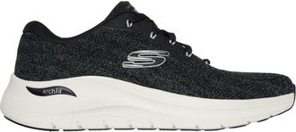 Skechers Mens Trainer Arch FIT 2.0 Road Wave Sneaker, Black, 12 UK