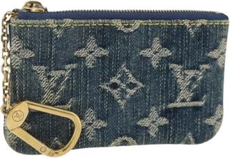 Louis Vuitton Pre-owned Bags, female, Blue, Size: ONE SIZE Pre-owned Monogram Denim Coin Purse