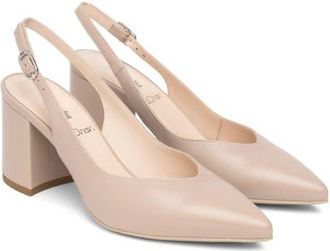 Nero Giardini Slingback Pointed Toe Pump in Rose at Nordstrom, Size 11Us