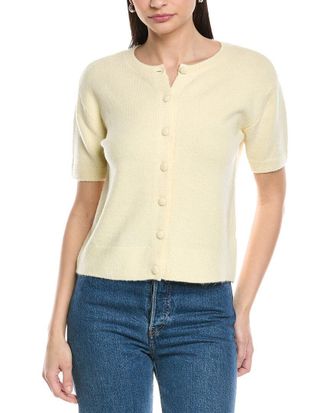 Vince Camuto Covered Button Cardigan