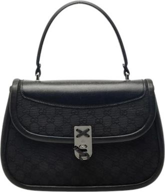 Gucci Pre-owned Handbags, female, Black, Size: ONE SIZE Pre-owned Vintage Handbag