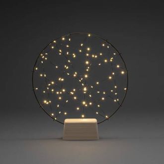 Konstsmide LED dromenvanger matzwart/extra warmwit - 39,5x36 cm - 100 L - binnen - met stekker