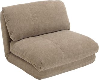 Macabane Sill&oacute;n de 1 plaza multiposici&oacute;n en tejido color topo