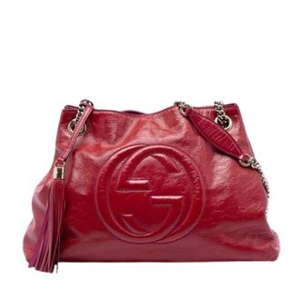Gucci Pre-owned Shoulder Bags, female, Red, Size: ONE SIZE Pre-owned Soho Chain Tote